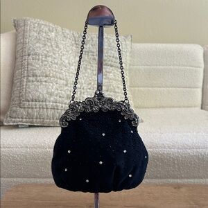 Vintage Black Evening Bag